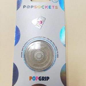 PopSockets PopGrip Silver Phone Grip
